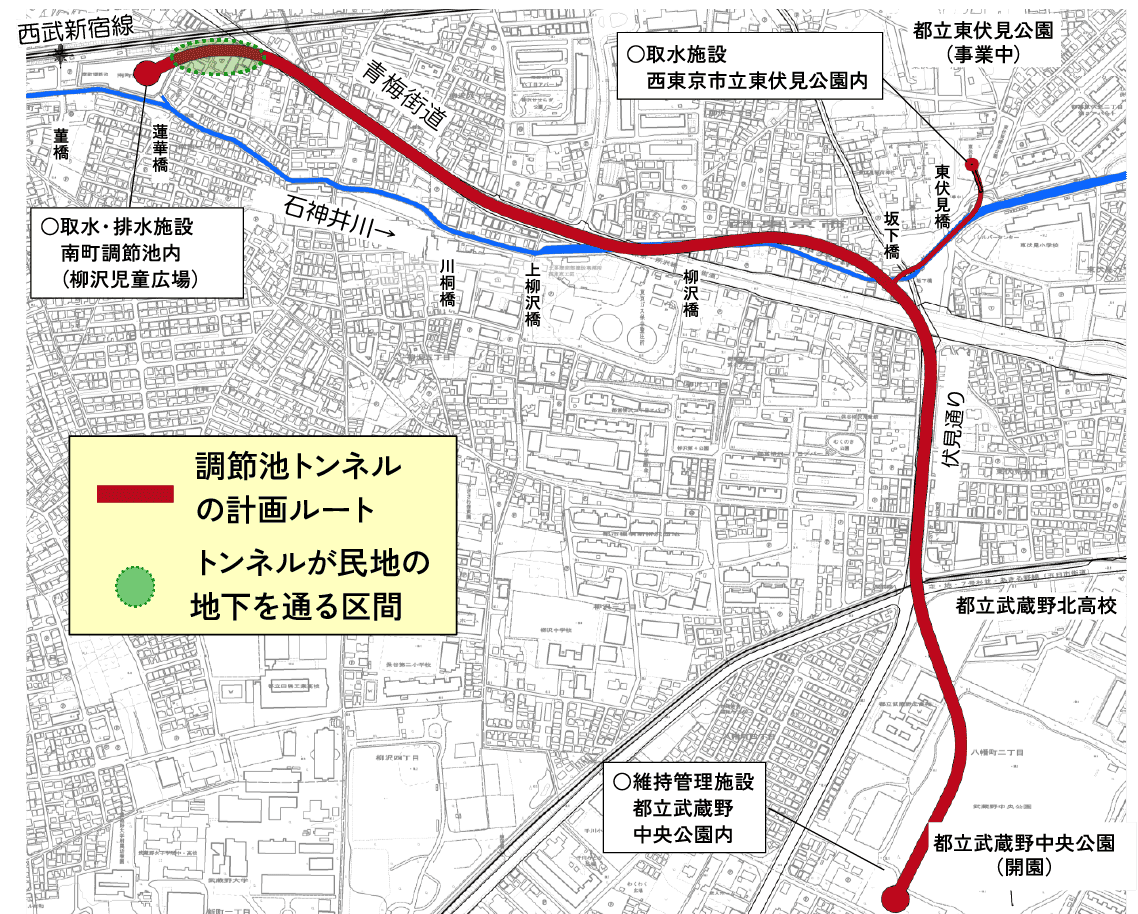 「この地図は、国土地理院長の承認（平成24関公第269号）を得て作成した東京都地形図（S=1：2,500）を使用（3都市交第355号）して作成したものである。無断複製を禁ずる。」